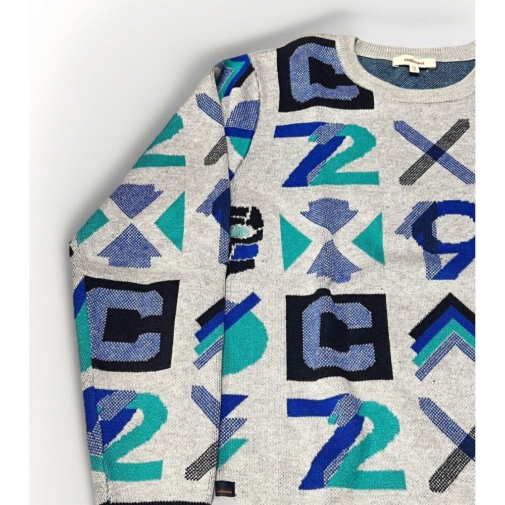 Catimini Bright Graphic Jacquard Sweater Youth Size 12 - Picture 6 of 12